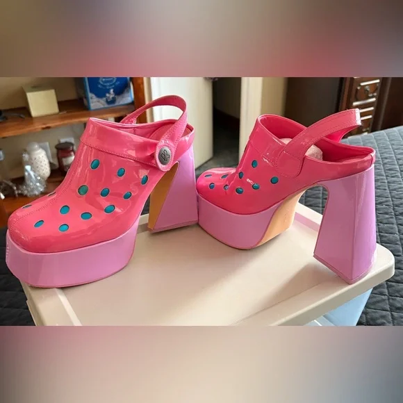 Koi Pink and Blue Platform Shoes - Picture 7 of 10